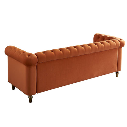 Chesterfield 84.65-inch Velvet Sofa - 30.31 x 31.50 x 84.65