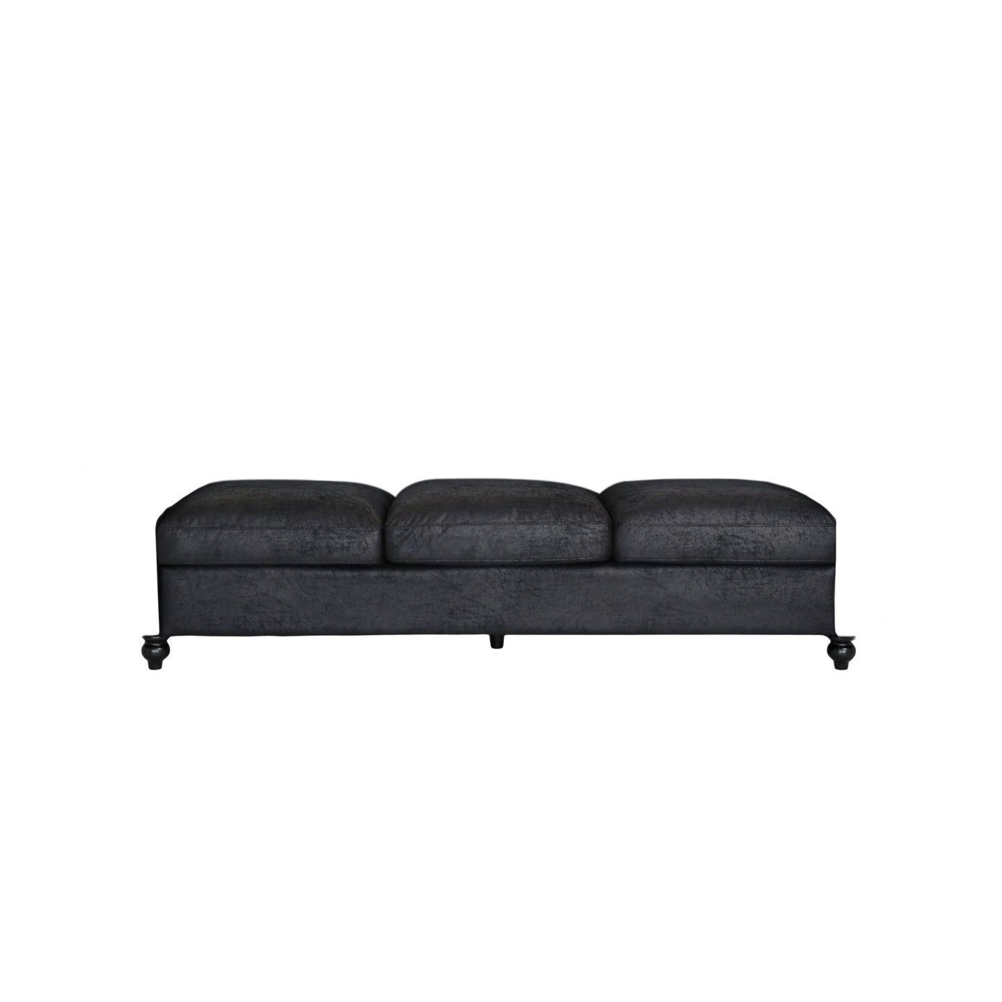 Chesterfield 84.75 Button Tufted Upholstered 3-seater Sofa with Nailheads and Wood Legs for Living Room