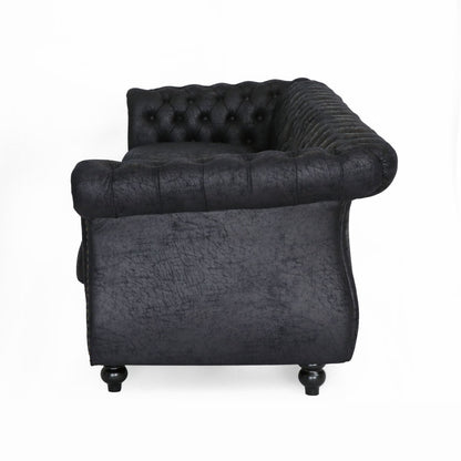 Chesterfield Button Tufted 3-seater Sofa with Nailheads