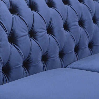Chesterfield Button Tufted 3-seater Sofa with Nailheads