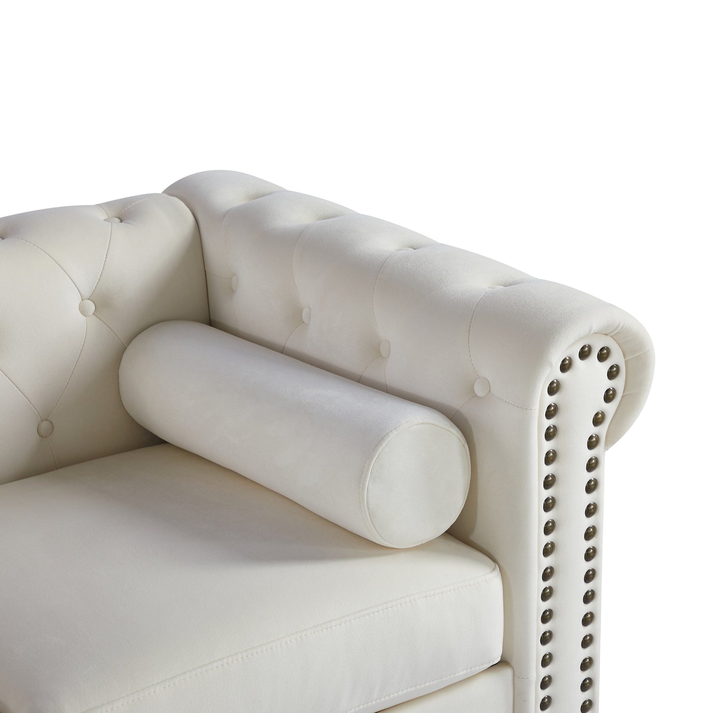 Chesterfield Button Tufted 3-seater Sofa with Nailheads