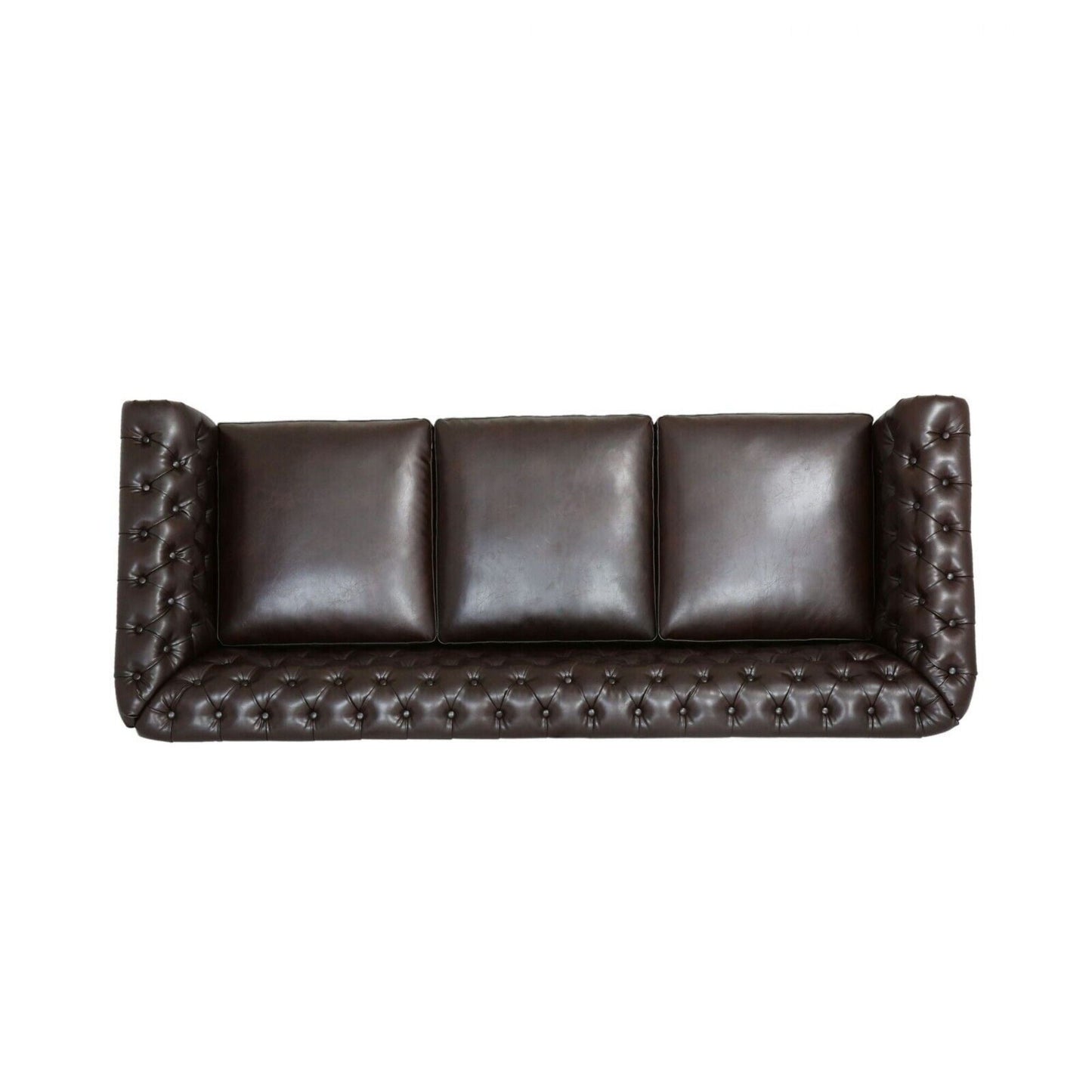 Chesterfield Button Tufted 3-seater Sofa with Nailheads