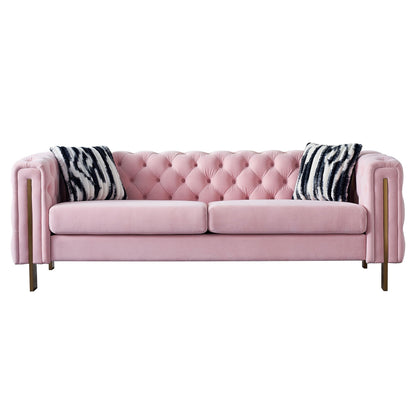 Chesterfield Modern Tufted Velvet Living Room Sofa