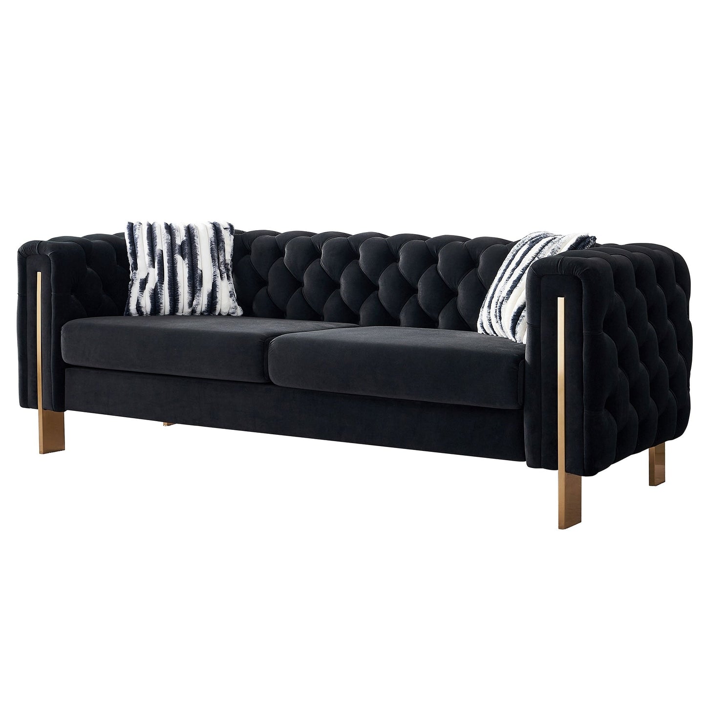 Chesterfield Modern Tufted Velvet Living Room Sofa