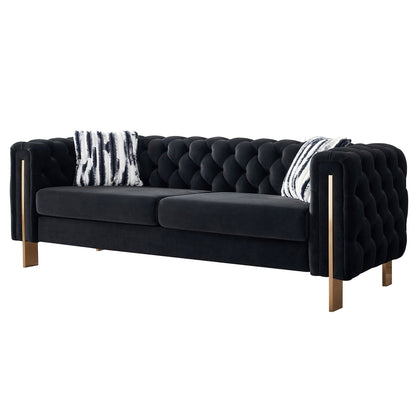 Chesterfield Modern Tufted Velvet Living Room Sofa