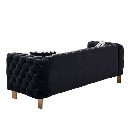 Chesterfield Modern Tufted Velvet Living Room Sofa