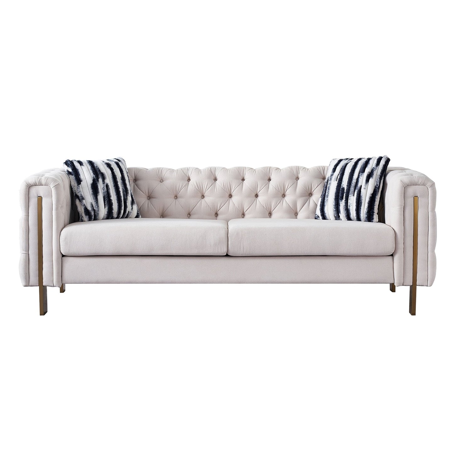 Chesterfield Modern Tufted Velvet Living Room Sofa