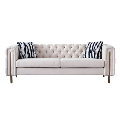 Chesterfield Modern Tufted Velvet Living Room Sofa