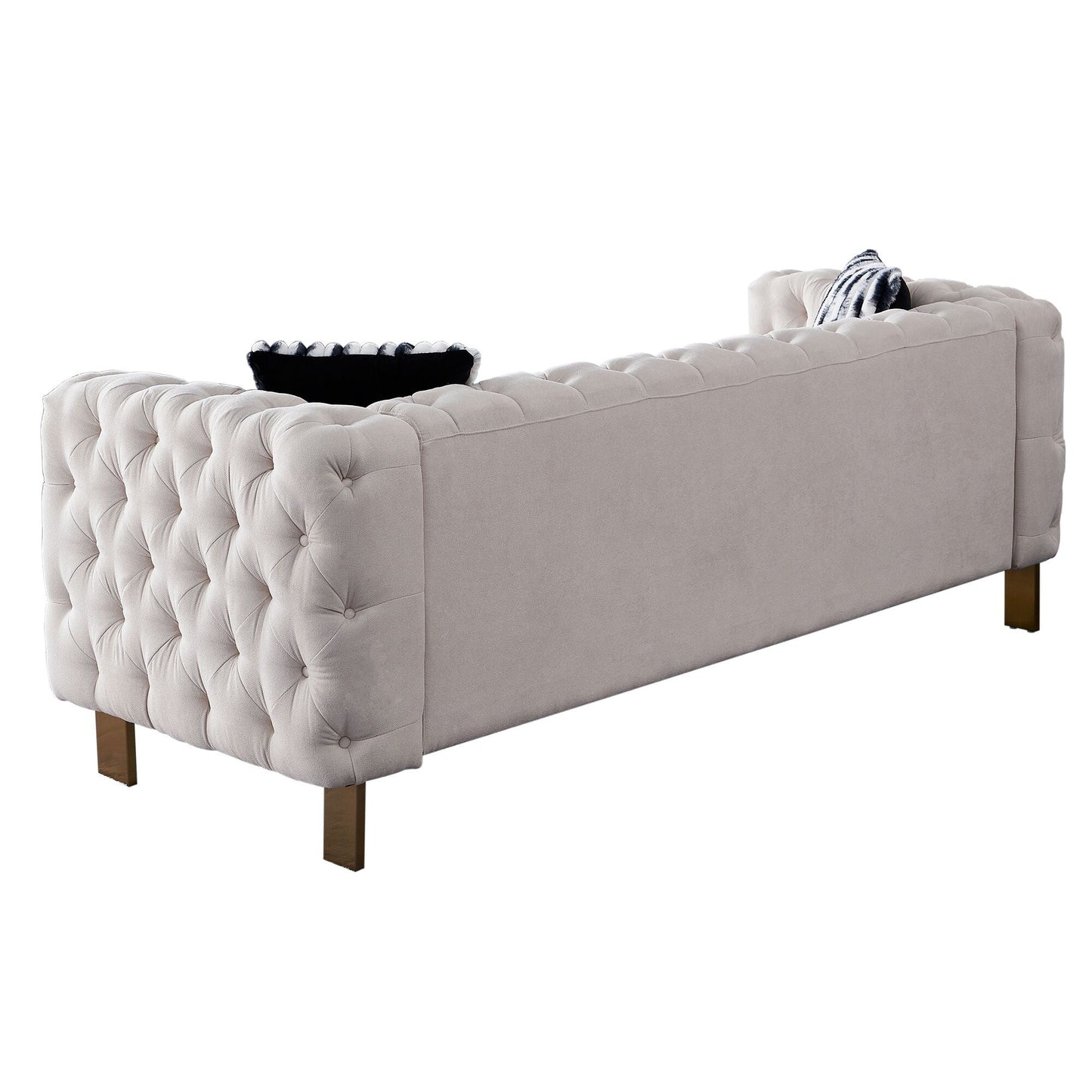 Chesterfield Modern Tufted Velvet Living Room Sofa