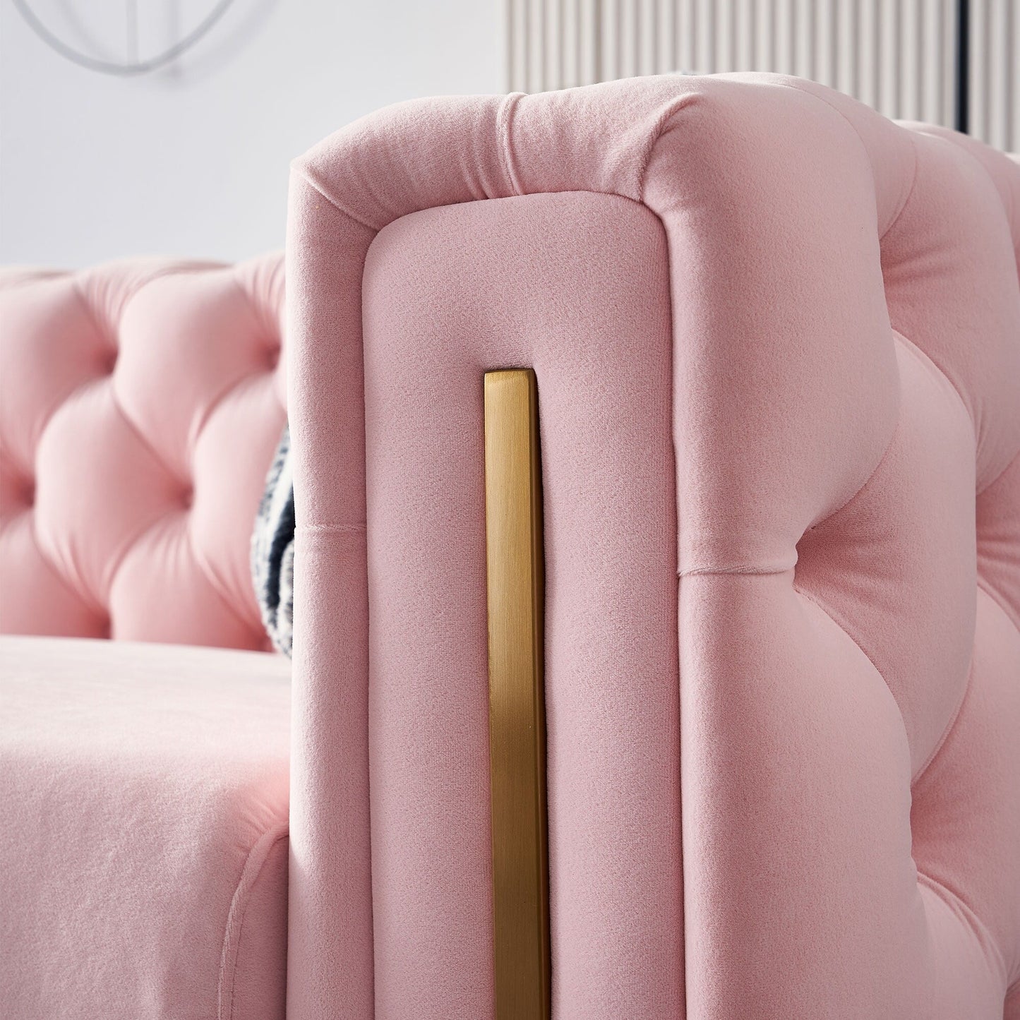 Chesterfield Modern Tufted Velvet Living Room Sofa