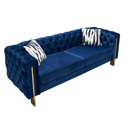 Chesterfield Modern Tufted Velvet Living Room Sofa