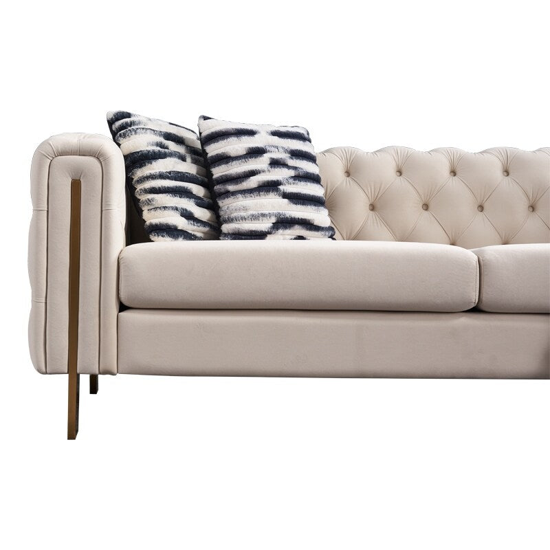 Chesterfield Modern Tufted Velvet Living Room Sofa