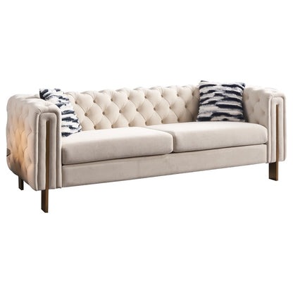Chesterfield Modern Tufted Velvet Living Room Sofa