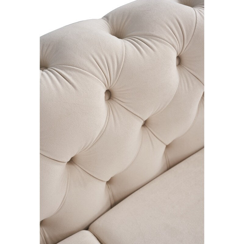 Chesterfield Modern Tufted Velvet Living Room Sofa