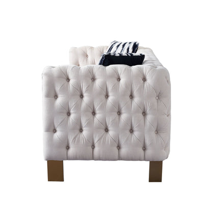 Chesterfield Modern Tufted Velvet Living Room Sofa