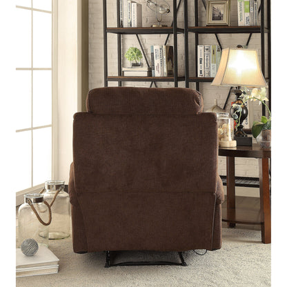 Chocolate Linen Motion Recliner