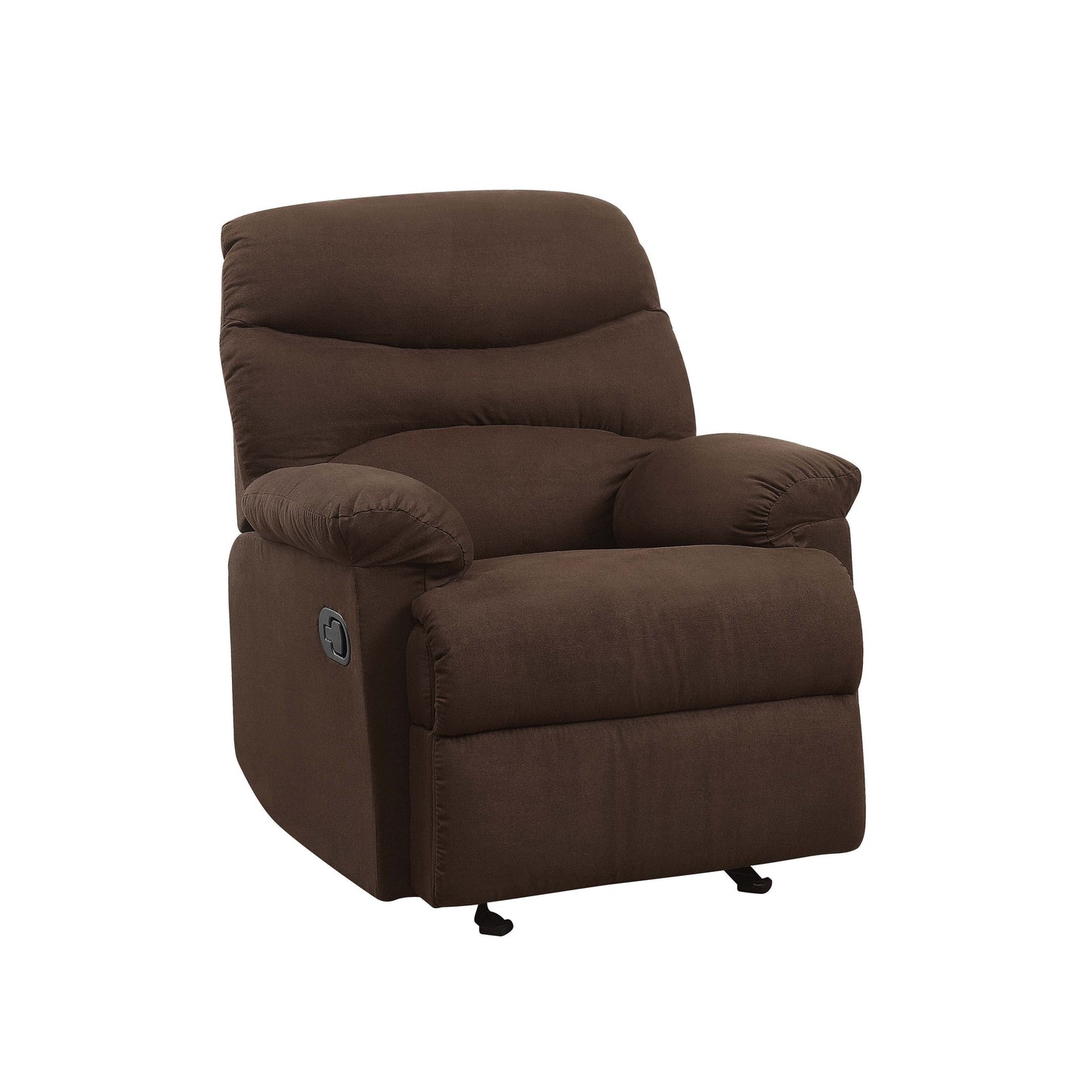 Chocolate Microfiber Motion Glider Recliner