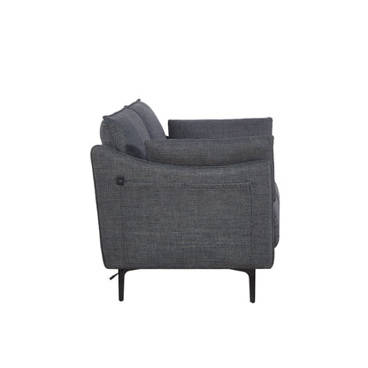 Christopher Knight Home - 2-Seater Sofa with Metal Legs & Pillows
