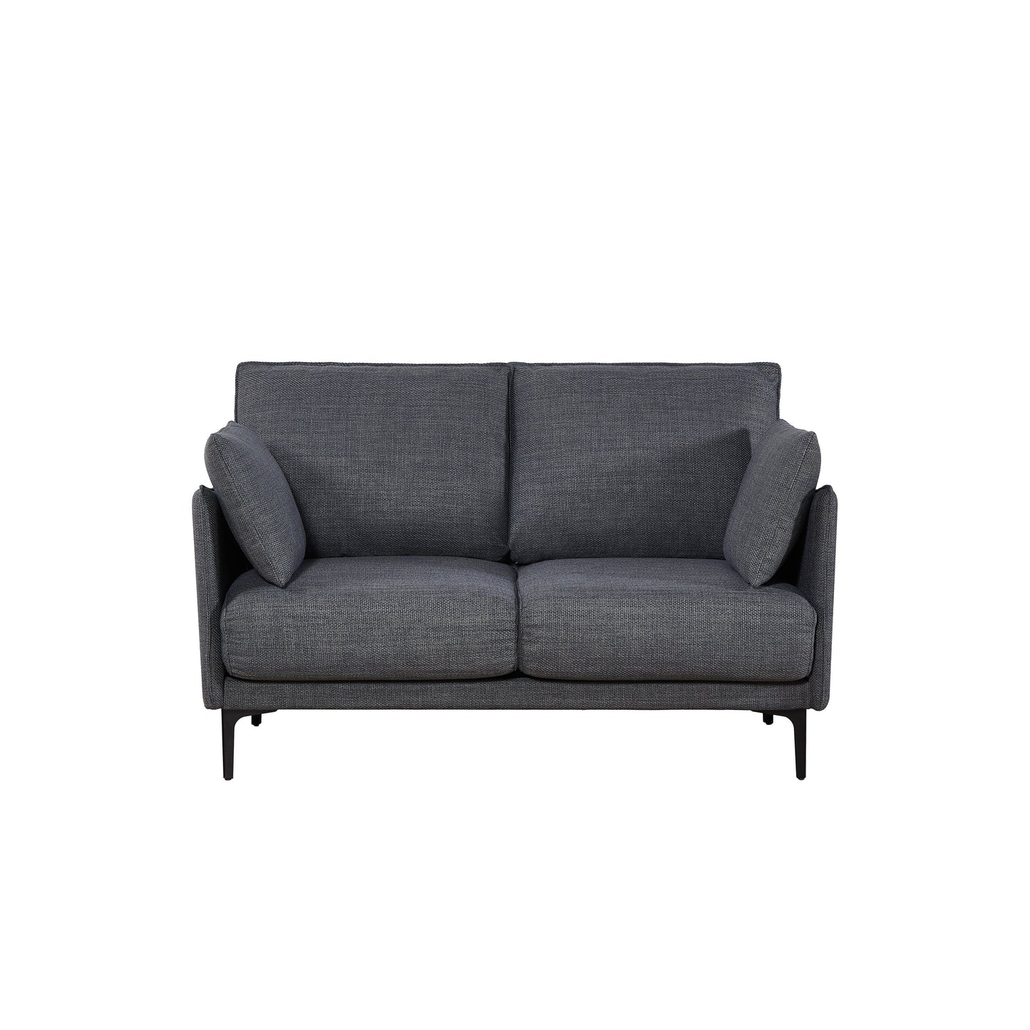 Christopher Knight Home - 2-Seater Sofa with Metal Legs & Pillows
