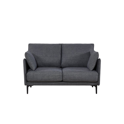 Christopher Knight Home - 2-Seater Sofa with Metal Legs & Pillows