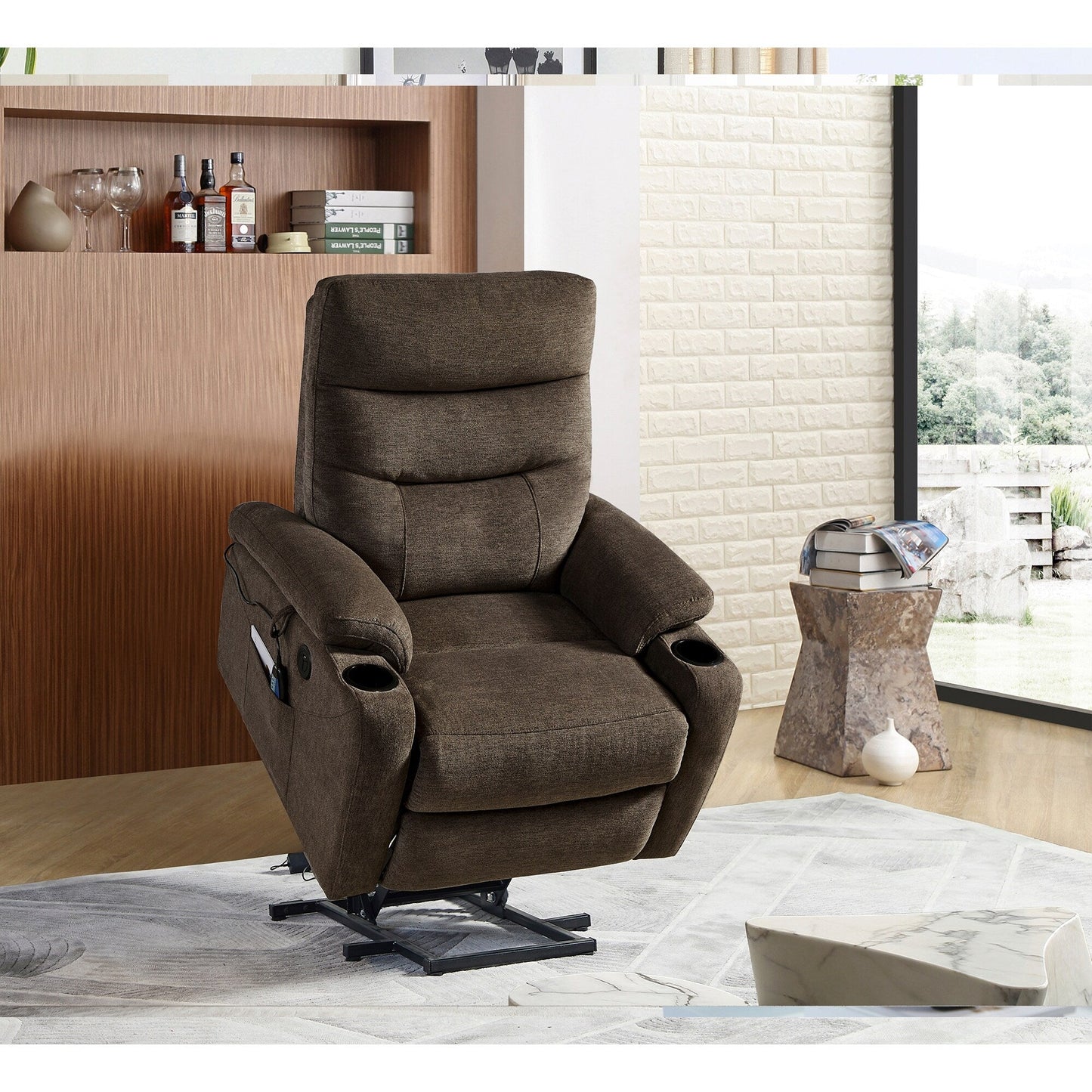 Christopher Knight Home - Liyasi Electric Power Lift Recliner with Massage, Heat, and Convenient Features