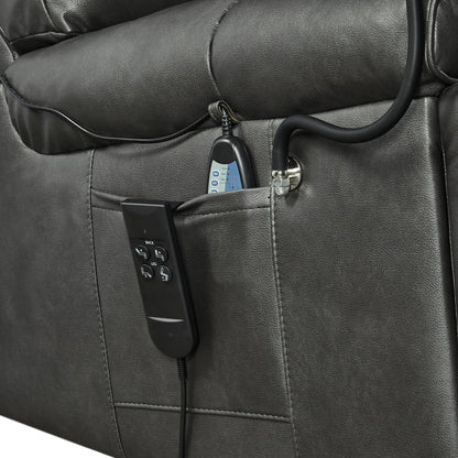 Christopher Knight Home - Power Lift Recliner Chair with Dual Motors, Massage, Heat, Cup Holders & Adjustable Phone Holder
