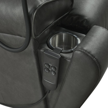 Christopher Knight Home - Power Lift Recliner Chair with Dual Motors, Massage, Heat, Cup Holders & Adjustable Phone Holder