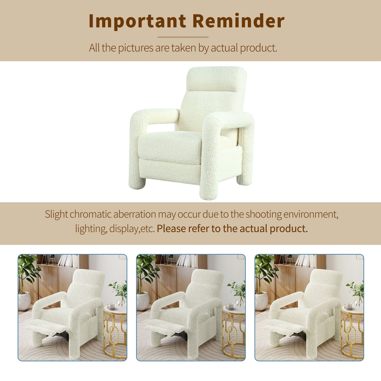 Christopher Knight Home - Push Back Recliner with Adjustable Backrest
