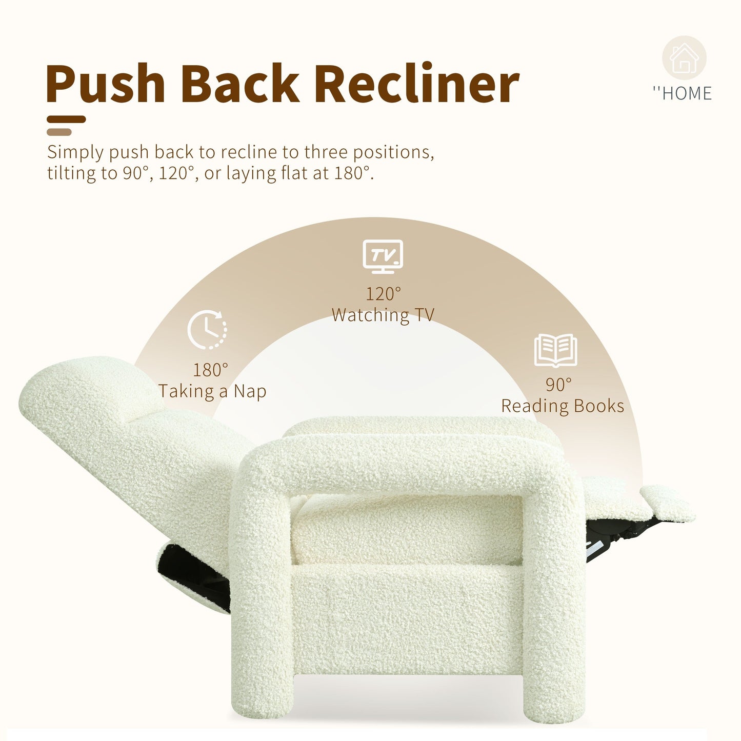 Christopher Knight Home - Push Back Recliner with Adjustable Backrest
