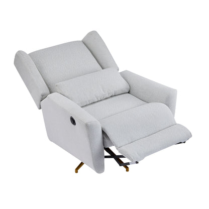 Christopher Knight Home - Starling Power Swivel Recliner With Gold Metal Base