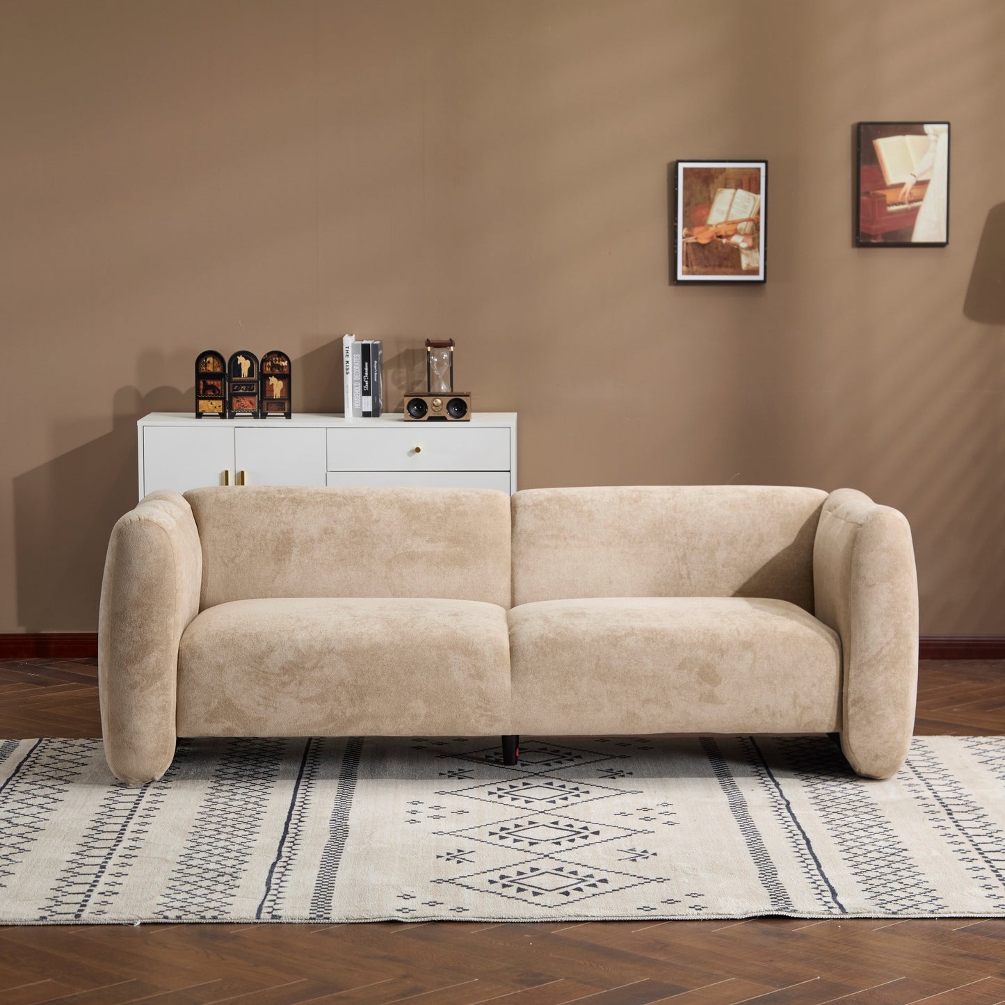 Christopher Knight Home - Tonson 83 3-Seater Wave Design Sofa