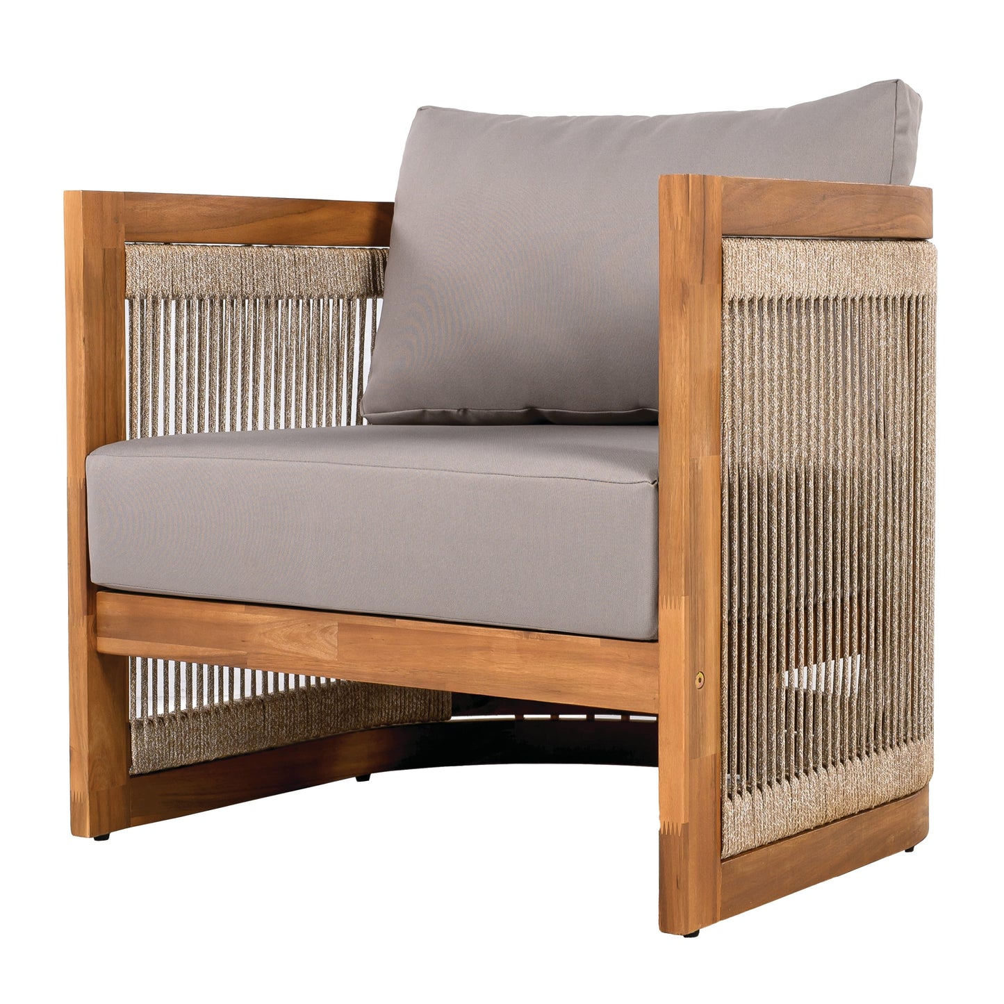 Christopher Knight Home- Sophia 4-piece Acacia Wood Outdoor Conversation Set