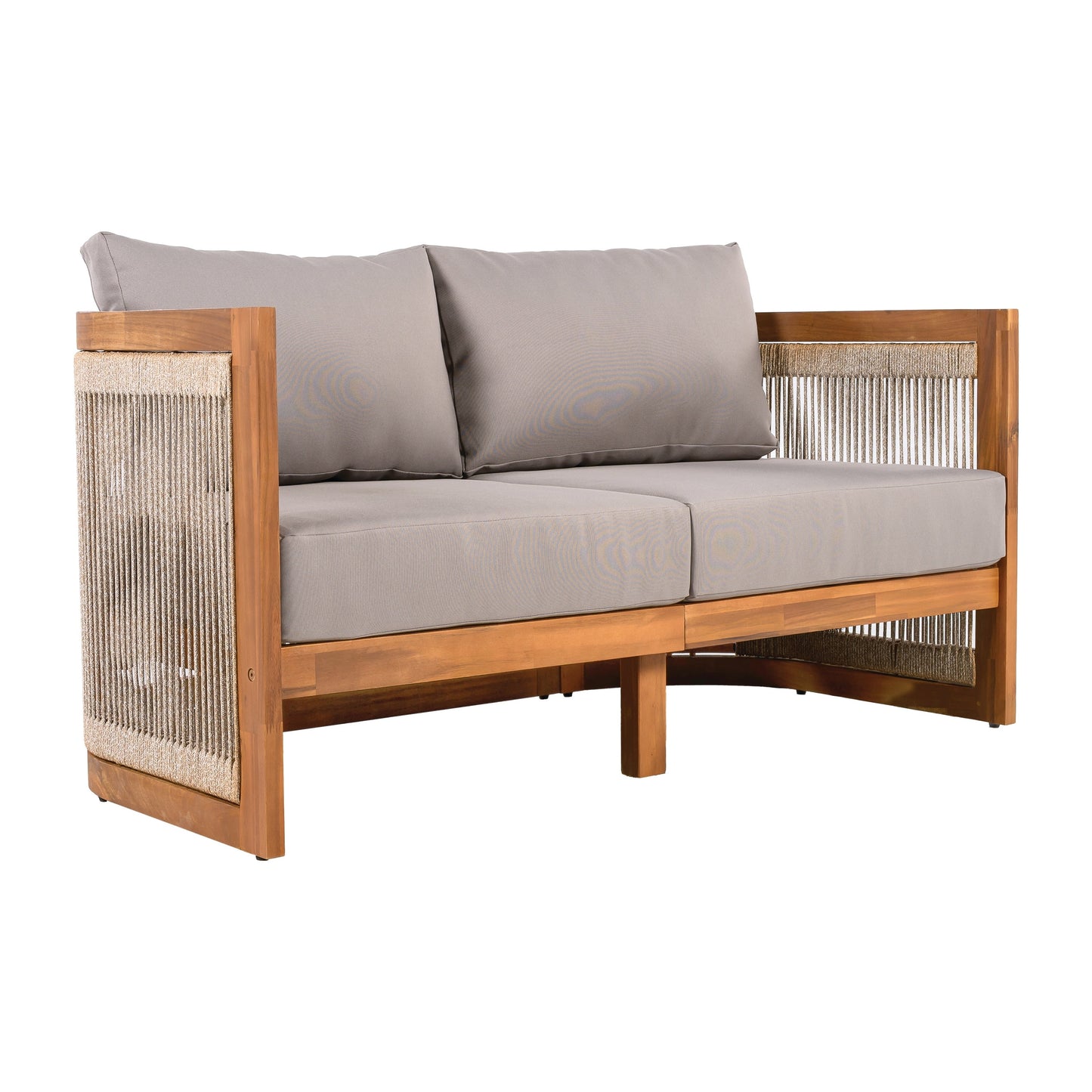 Christopher Knight Home- Sophia 4-piece Acacia Wood Outdoor Conversation Set