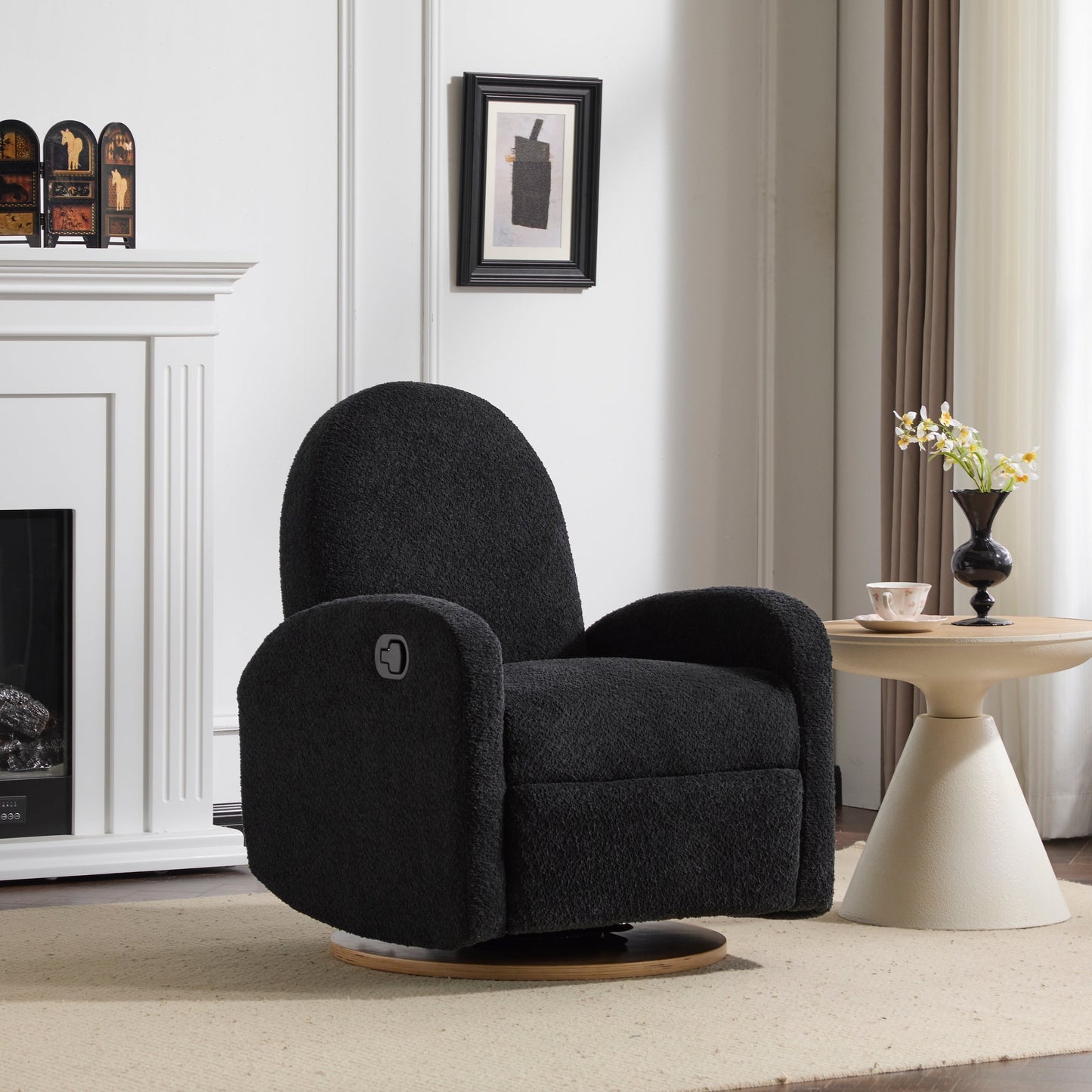 Christopher Knight Home 360 Swivel and Glider Boucle Recliner Chair