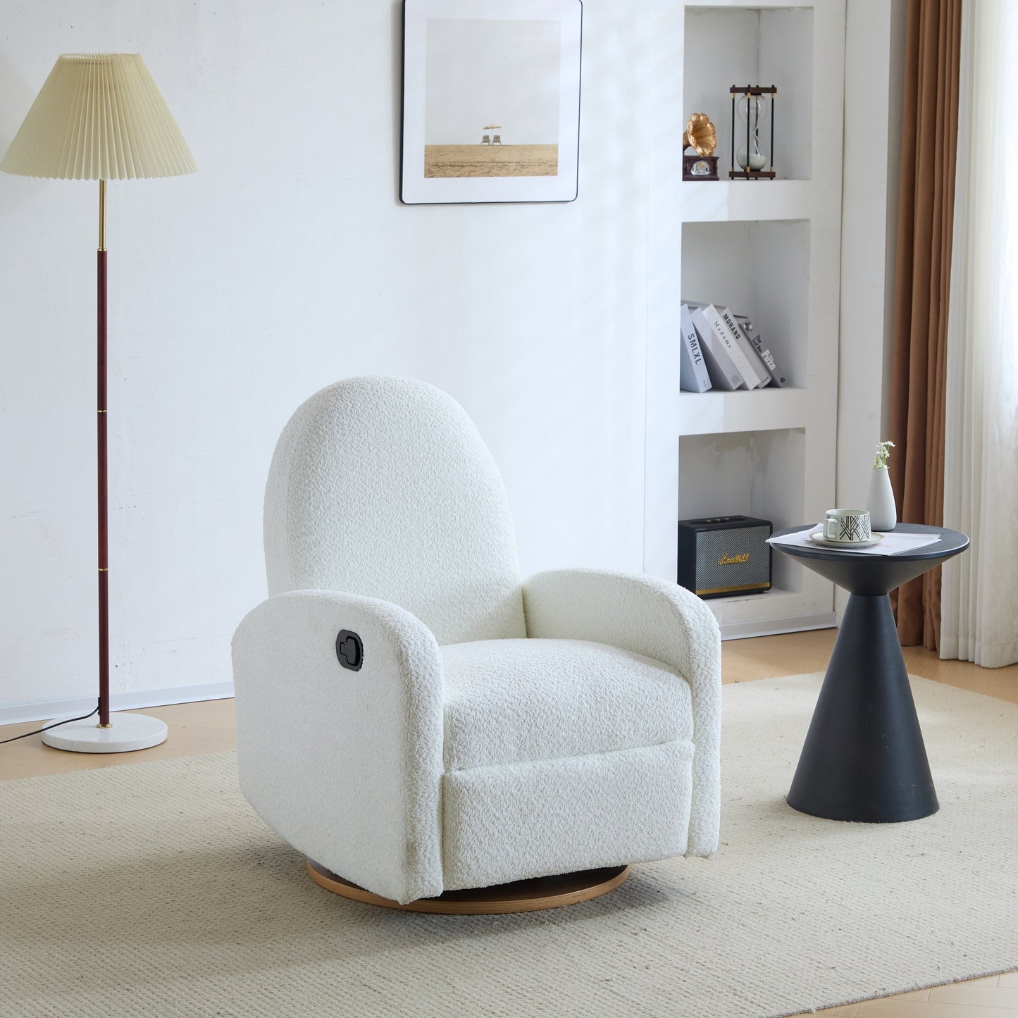 Christopher Knight Home 360 Swivel and Glider Boucle Recliner Chair