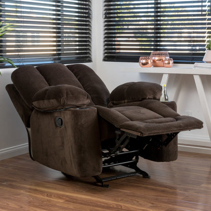 Christopher Knight Home Gannon Fabric Reclining Glider Club Chair