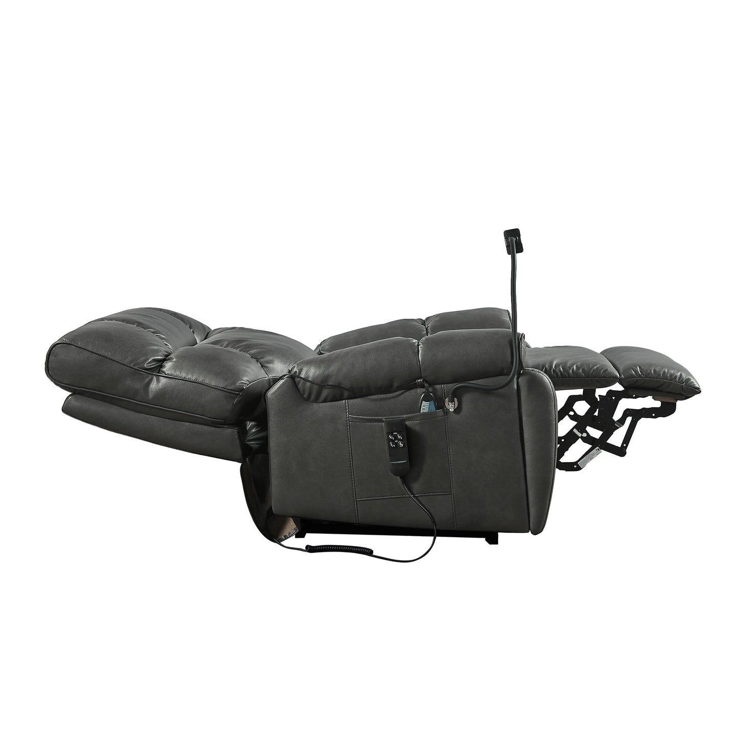 Christopher Knight Home Motors Massage Power Lift Recliner Chair with Phone Holder