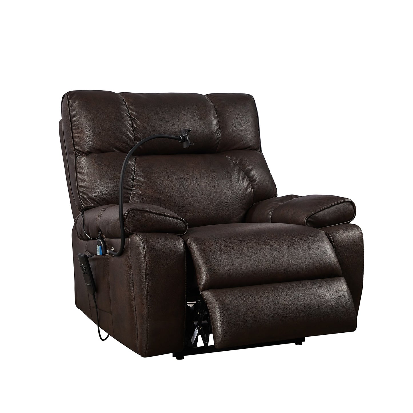 Christopher Knight Home Motors Massage Power Lift Recliner Chair with Phone Holder