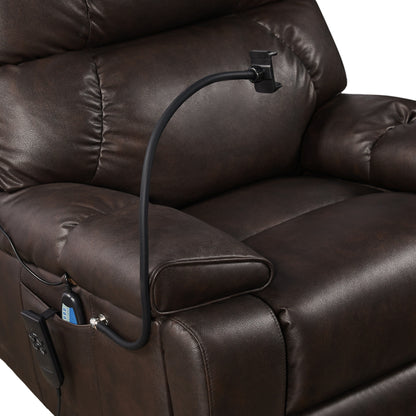 Christopher Knight Home Motors Massage Power Lift Recliner Chair with Phone Holder