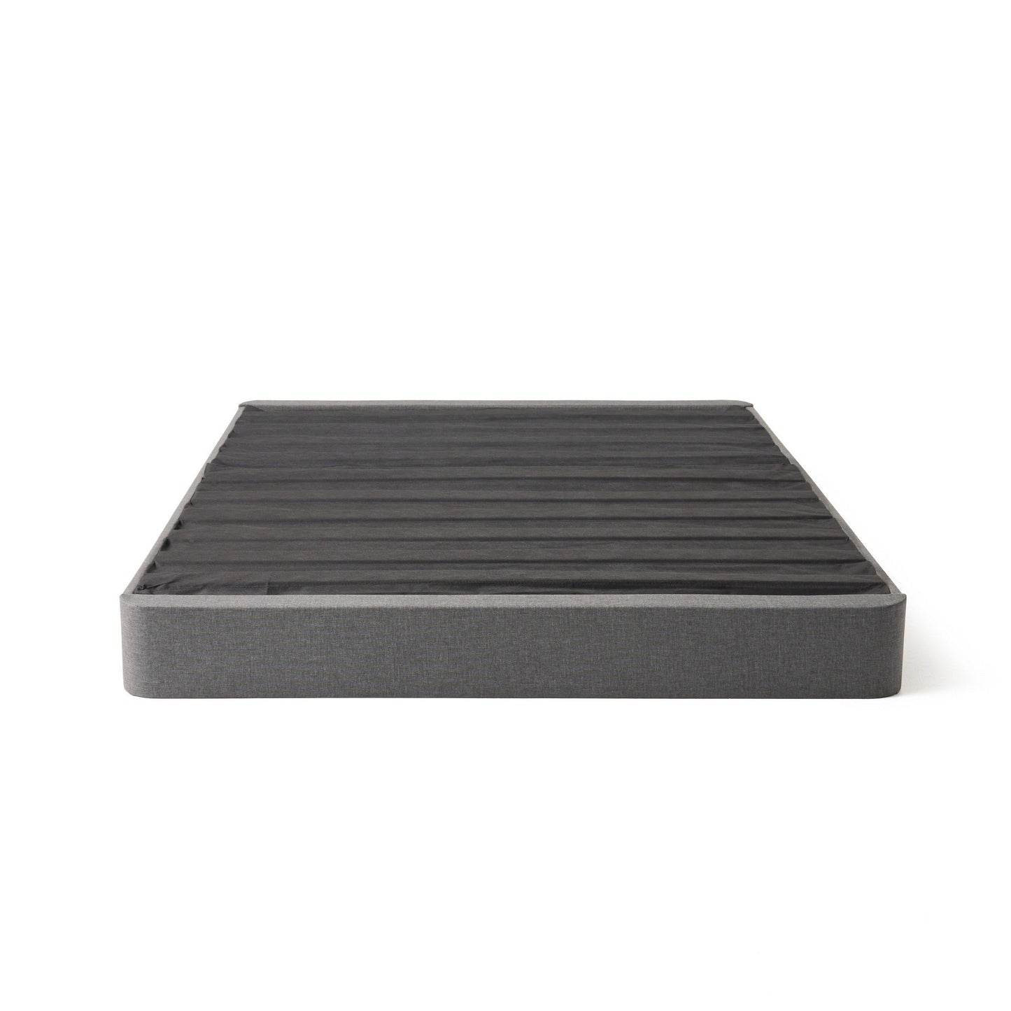 Chuck King Size Foundation for Mattress, 7 Inch, Fabric Cover, Wood