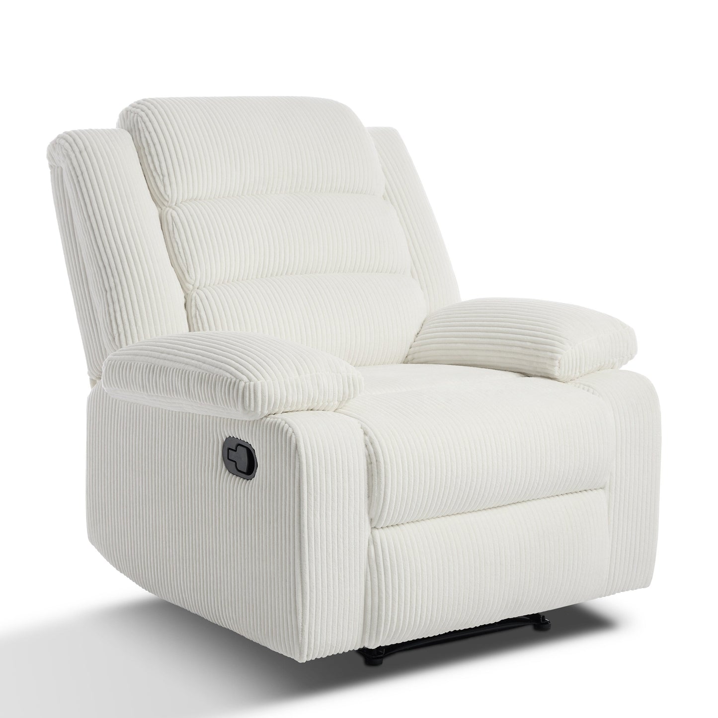 Classic Corduroy Upholstered Push Back Manual Recliner Chair(Set of 2)