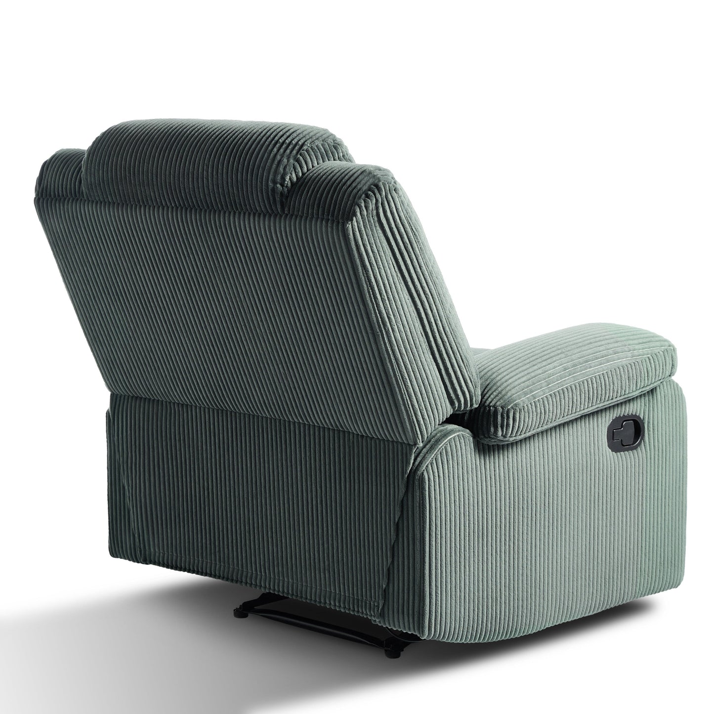 Classic Corduroy Upholstered Push Back Manual Recliner Chair