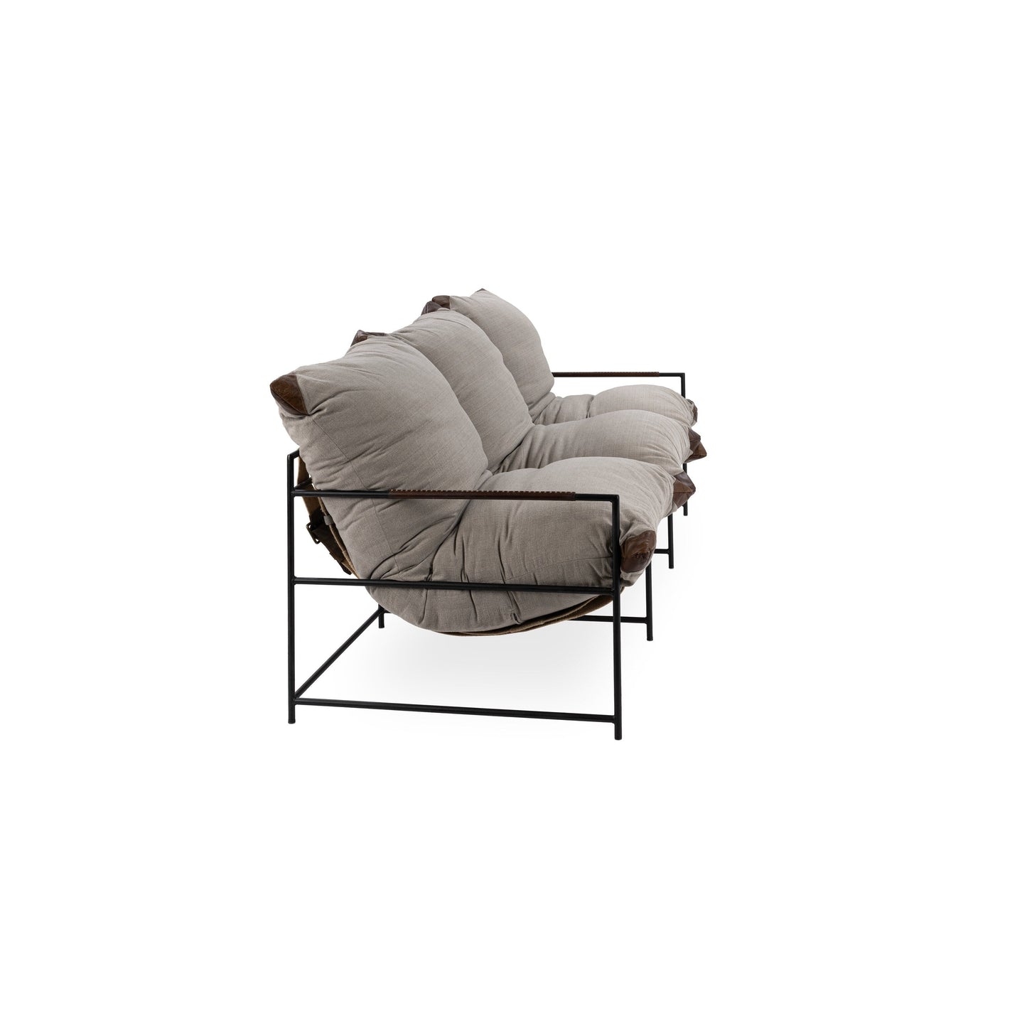 Classic Home Palermo Fabric and Iron Sofa