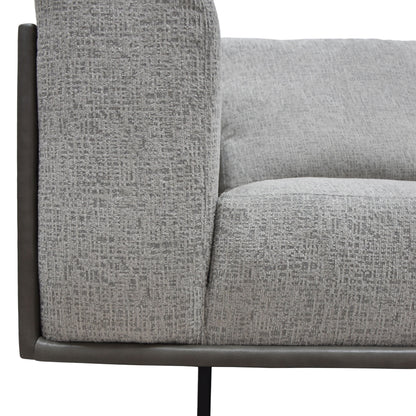 Classic Home Sinclair Fabric and Leather Sofa