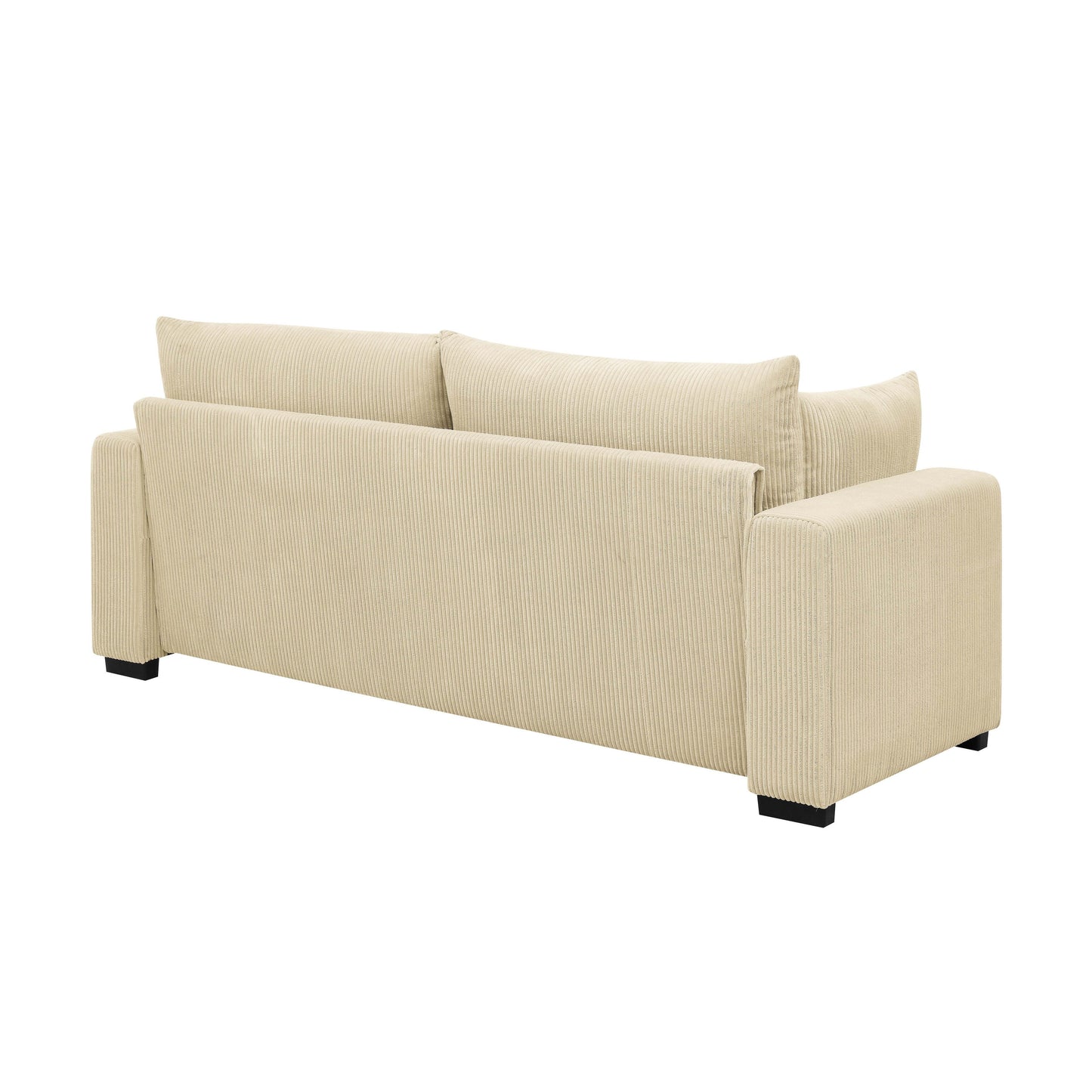 Coastal Style Corduroy Sofa - 31 D x 79 W x 34 H
