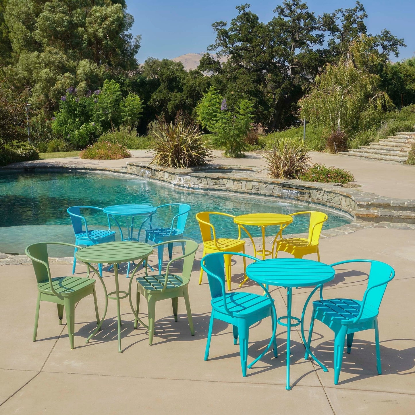 Colmar Outdoor 3-piece Bistro Set by Christopher Knight Home