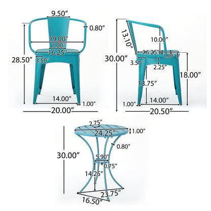 Colmar Outdoor 3-piece Bistro Set by Christopher Knight Home