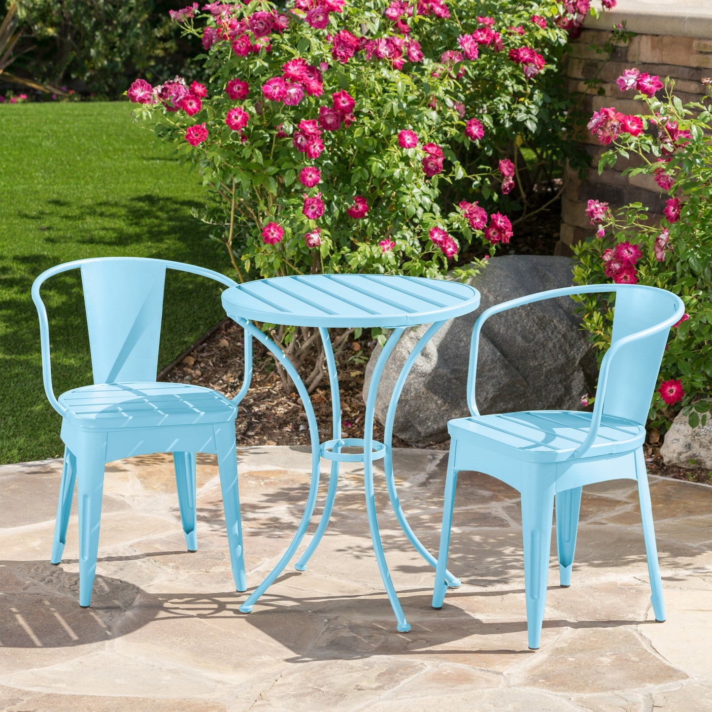Colmar Outdoor 3-piece Bistro Set by Christopher Knight Home
