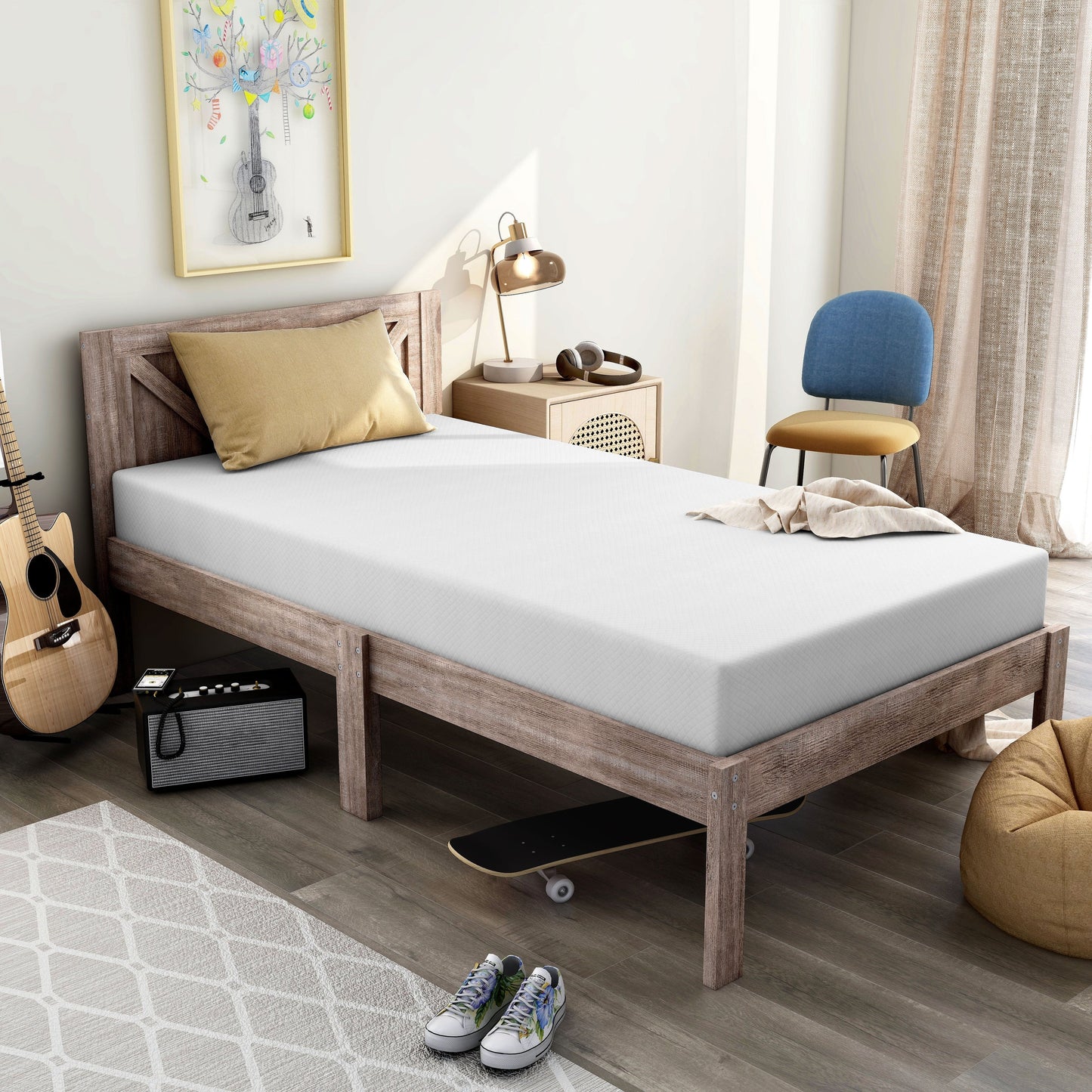 Comfiture Modern 6-inch Hypoallergenic Gel Memory Foam Mattress by DreamMax