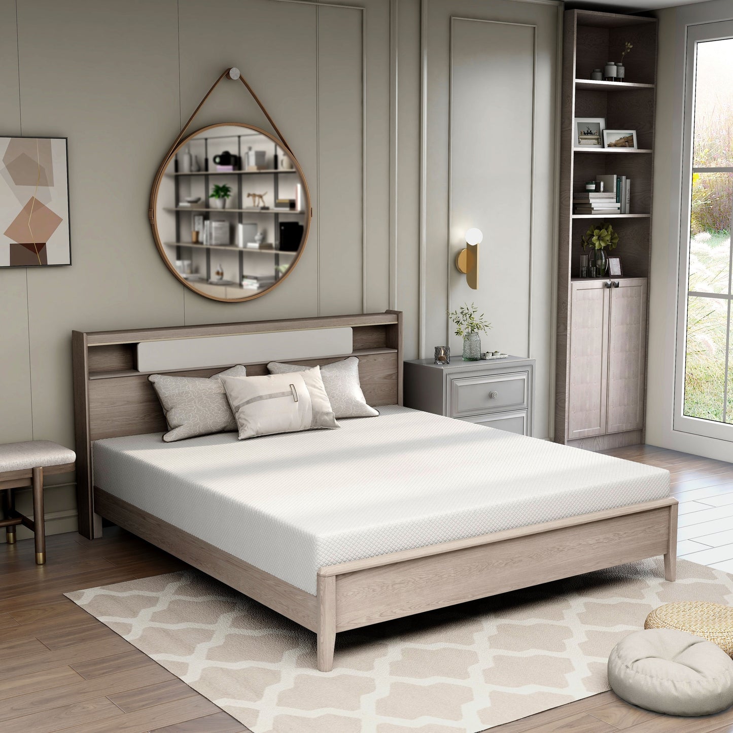 Comfiture Modern 8-inch Hypoallergenic Gel Memory Foam Mattress by DreamMax